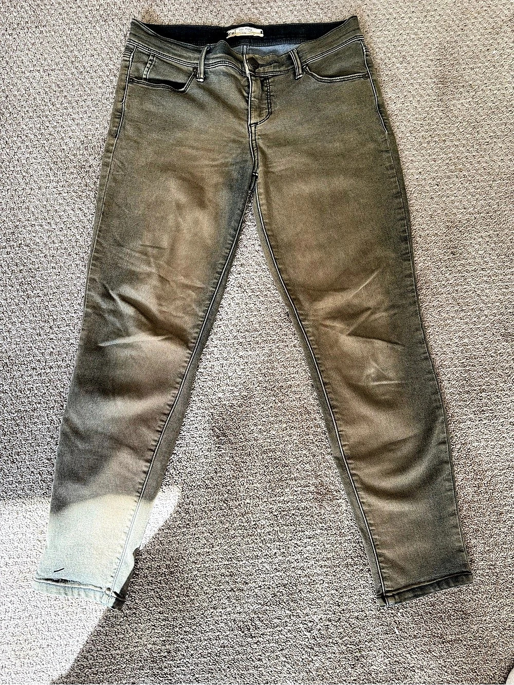 Free People Olive Slim Jeans Waist 27